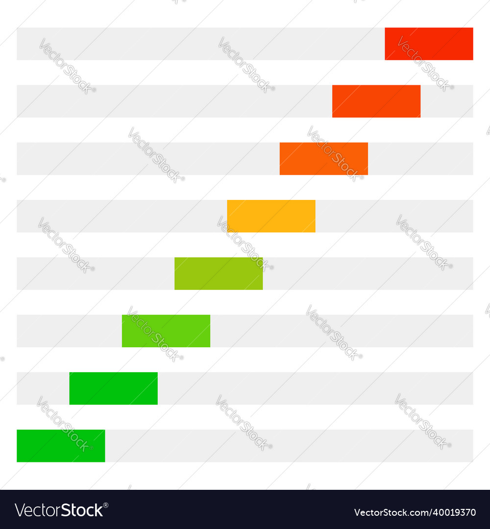 Progress loading bars steps phases downloading Vector Image Progress loading bars steps phases downloading