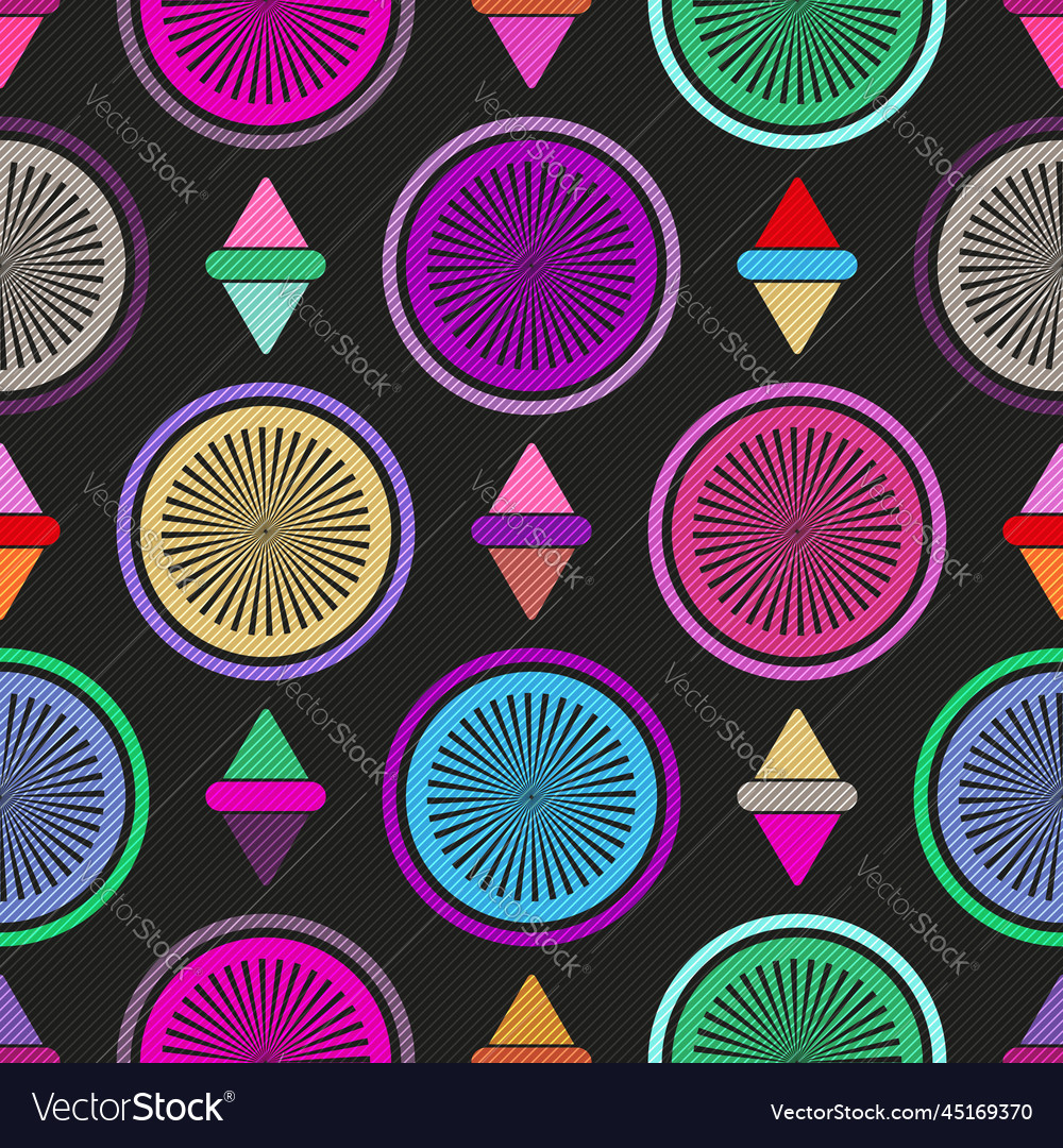 Seamless pattern with colorful shapes