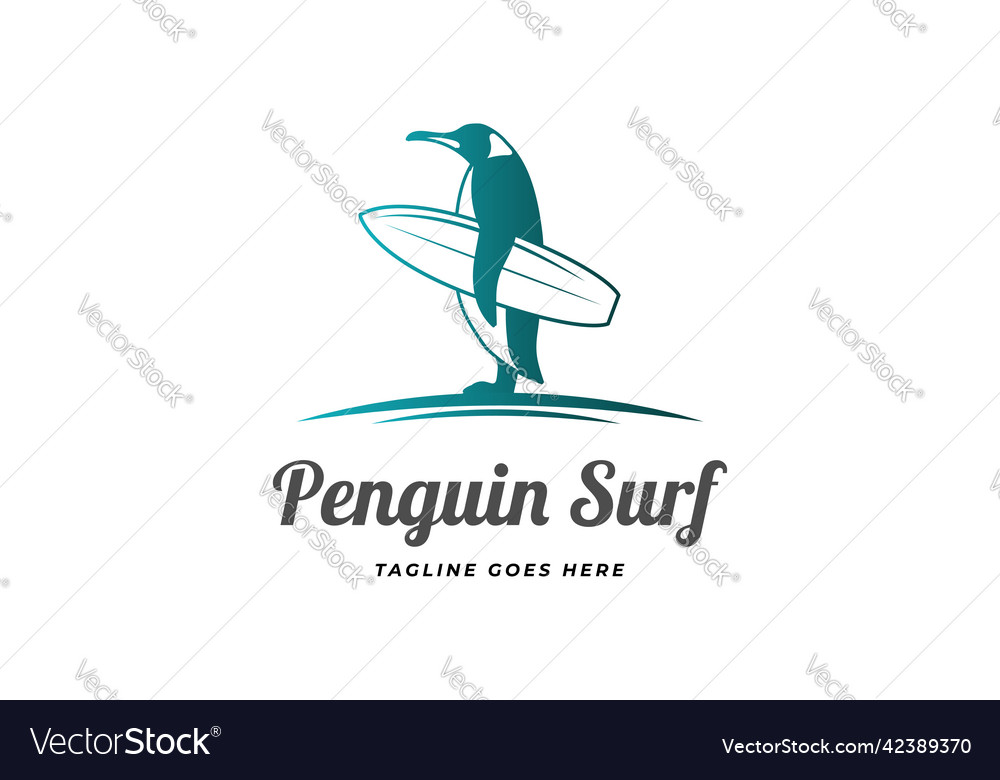 Simple standing penguin mascot character cartoon