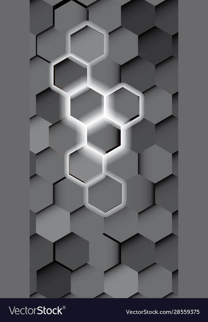 Abstract hexagons background modern screen design