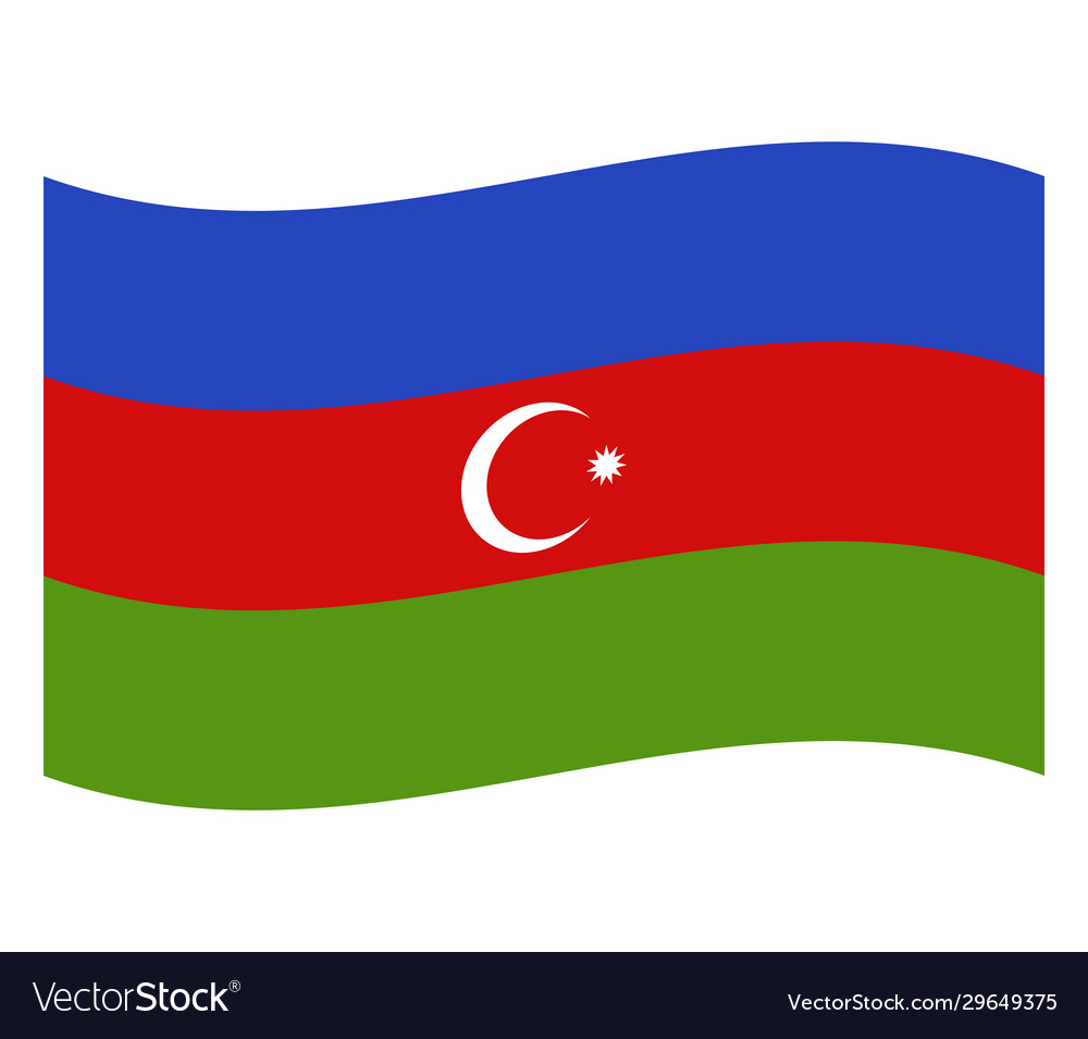 Azerbaijan in on white background