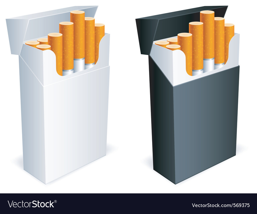 Download Cigarette pack Royalty Free Vector Image - VectorStock