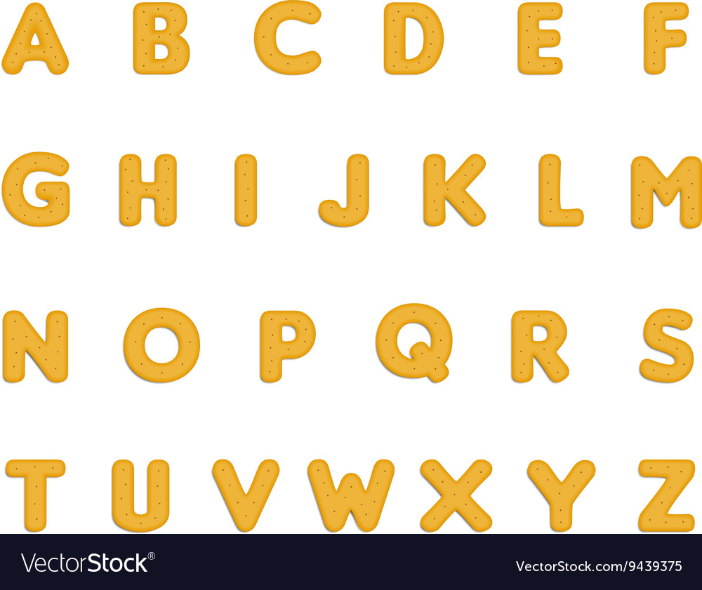 Dotted Alphabet Cookies