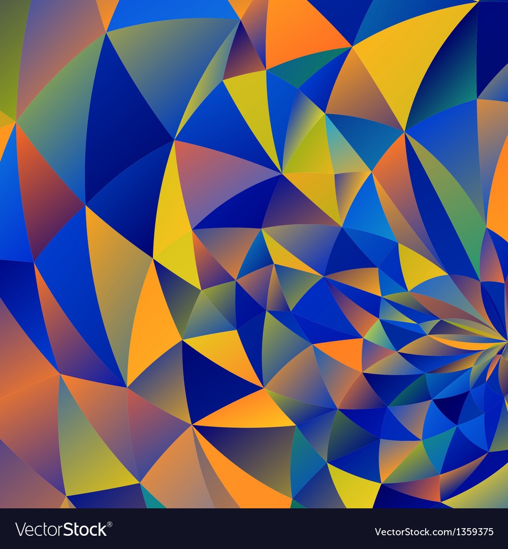 Geometric Multicolored Triangle Background