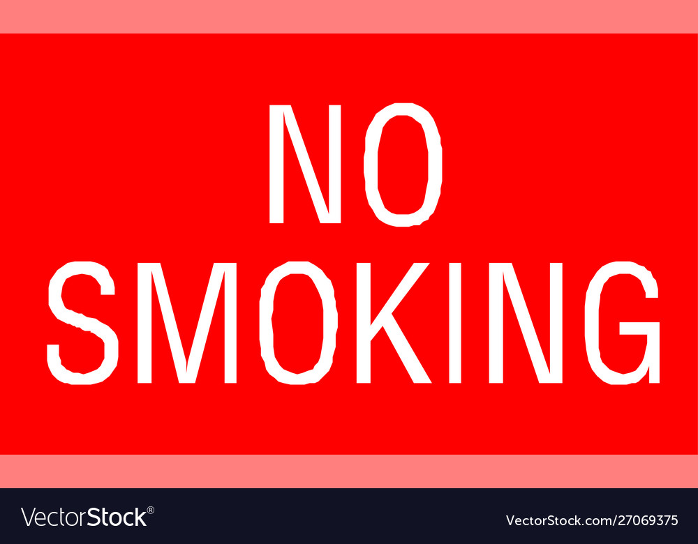 No smoking sign