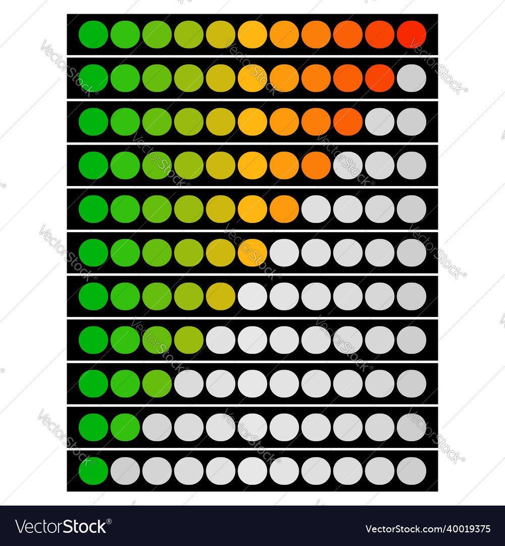 Progress loading bars steps phases downloading Vector Image Progress loading bars steps phases downloading