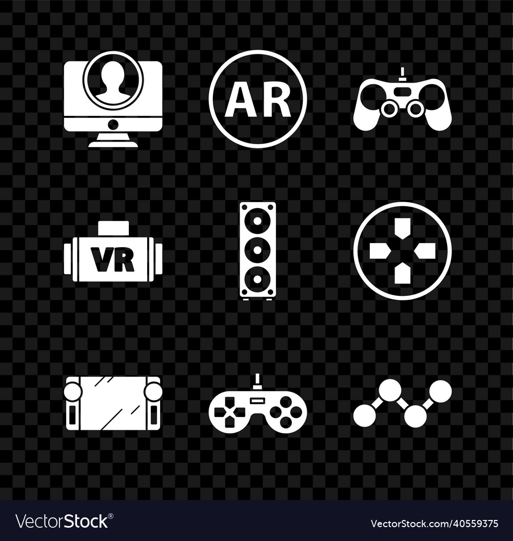 Set create account screen ar augmented reality vector image Set create account screen ar augmented reality