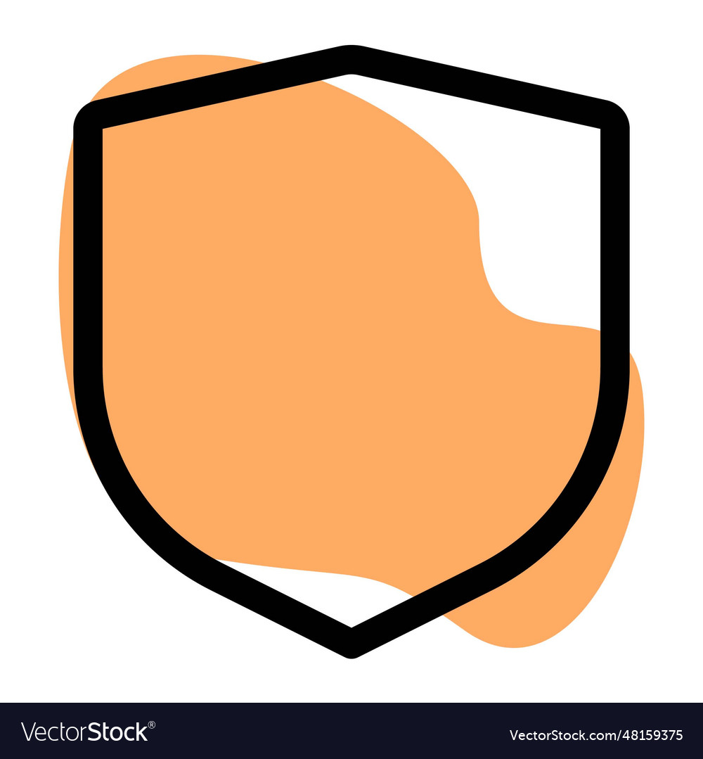 Shield software security program installed Vector Image