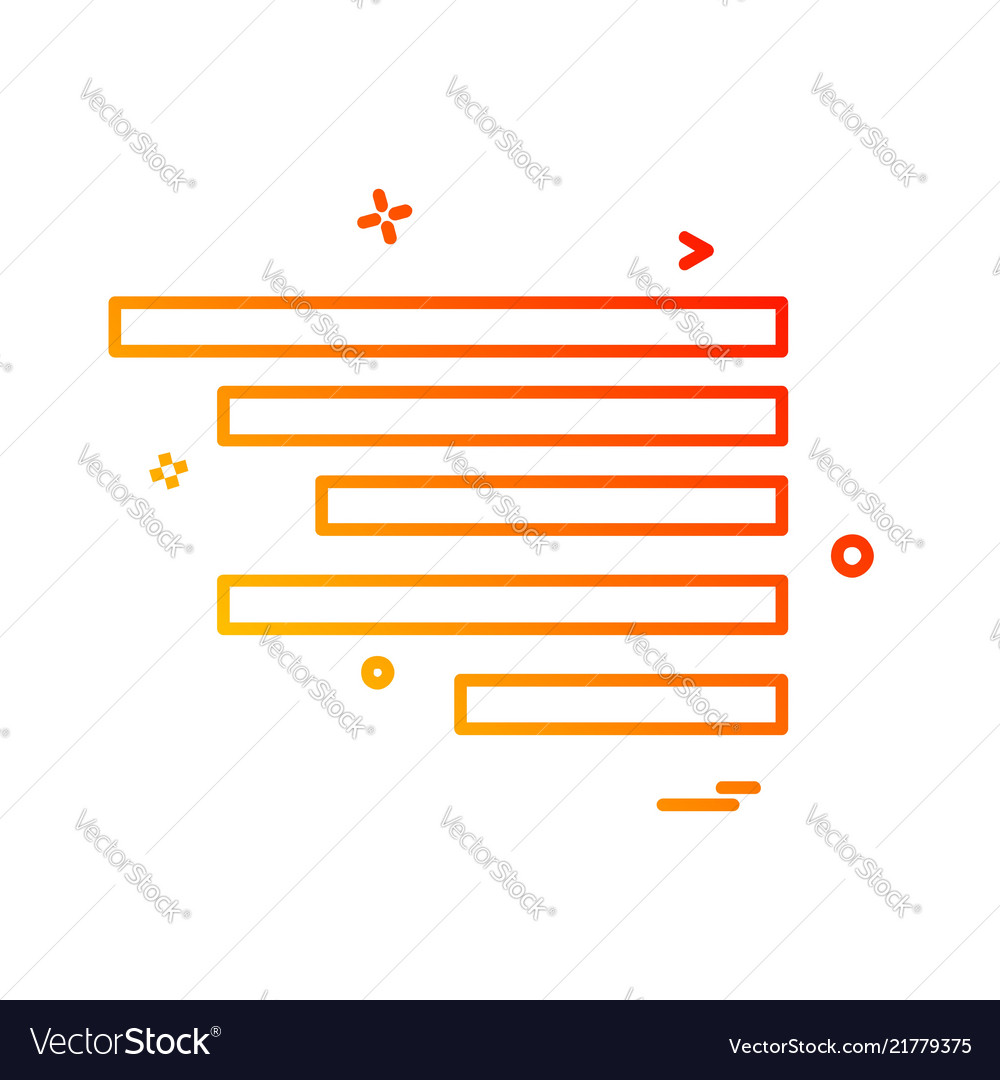 Text alignment icon design Vector Image Text alignment icon design
