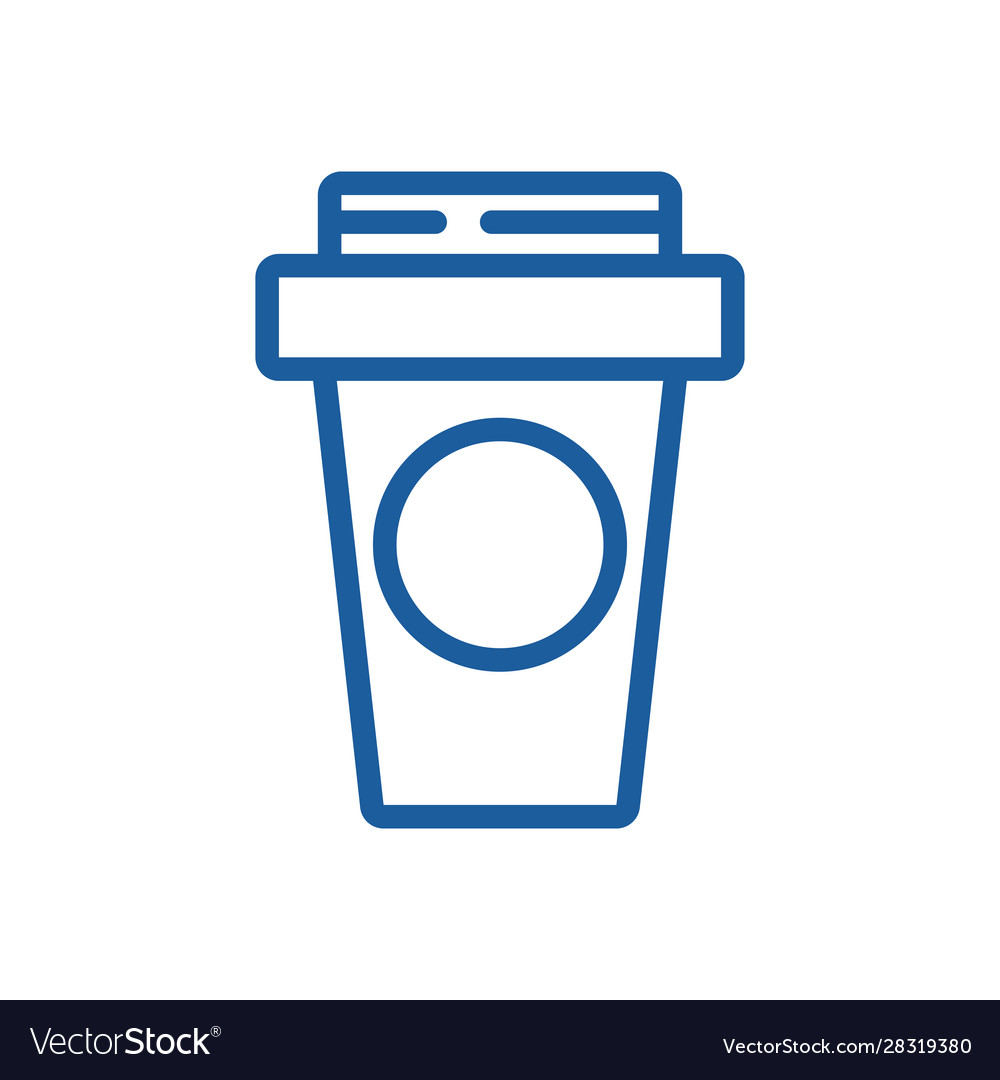 Coffee in plastic container icon