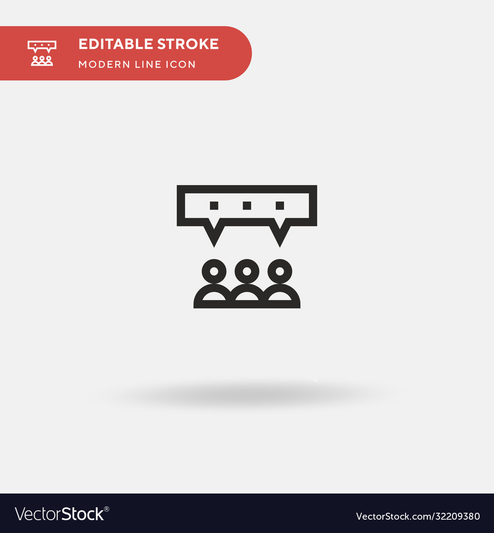 Discussion simple icon symbol