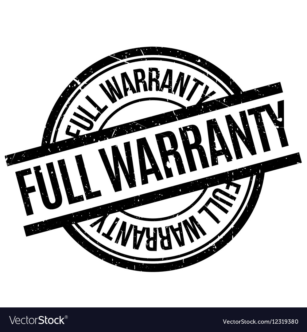 Full warranty rubber stamp Royalty Free Vector Image