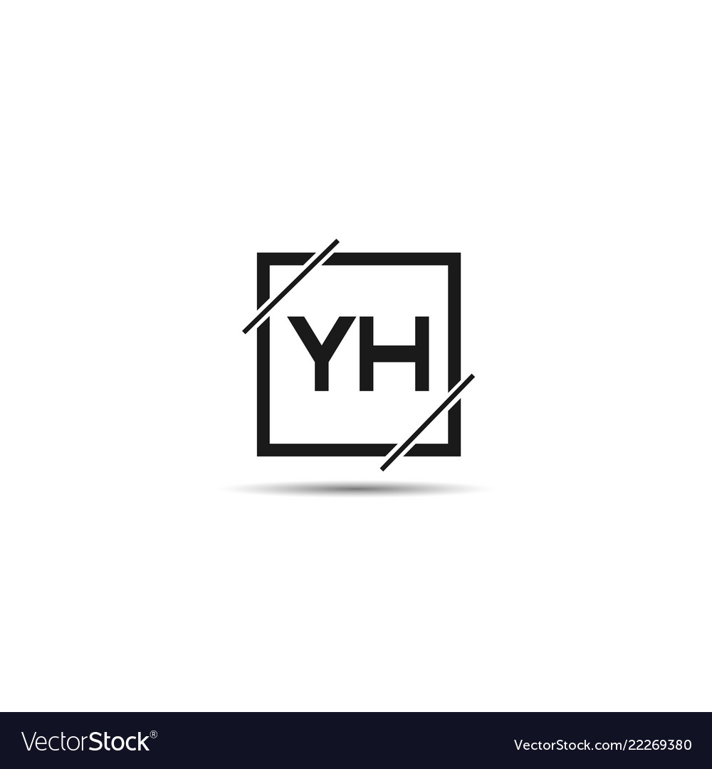 Original Buchstaben yh Logo Vorlage Design