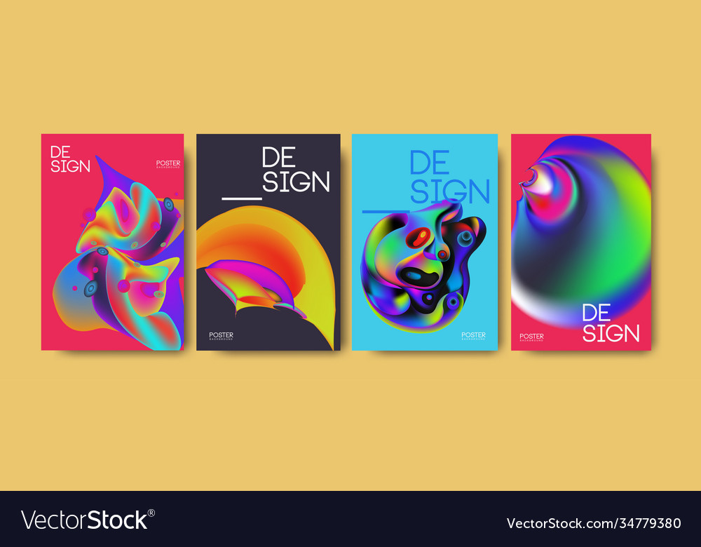 Landing page background template with colorful