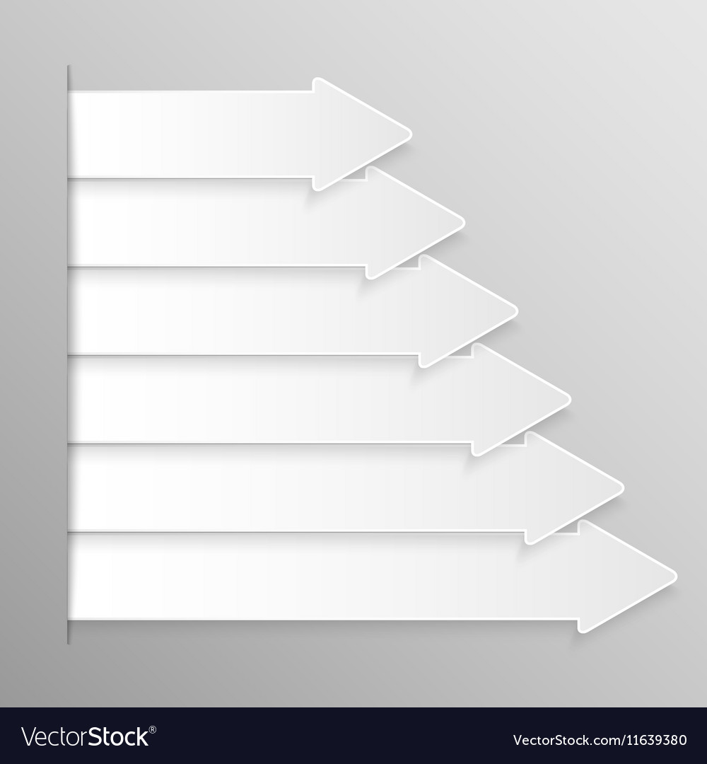 Paper banner mockup arrow pointer