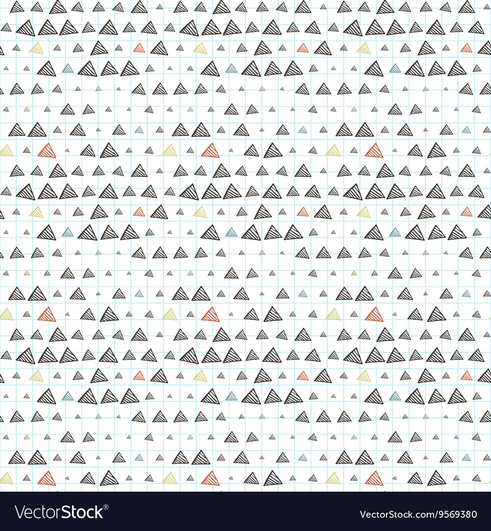 Seamless pattern of triangles primed