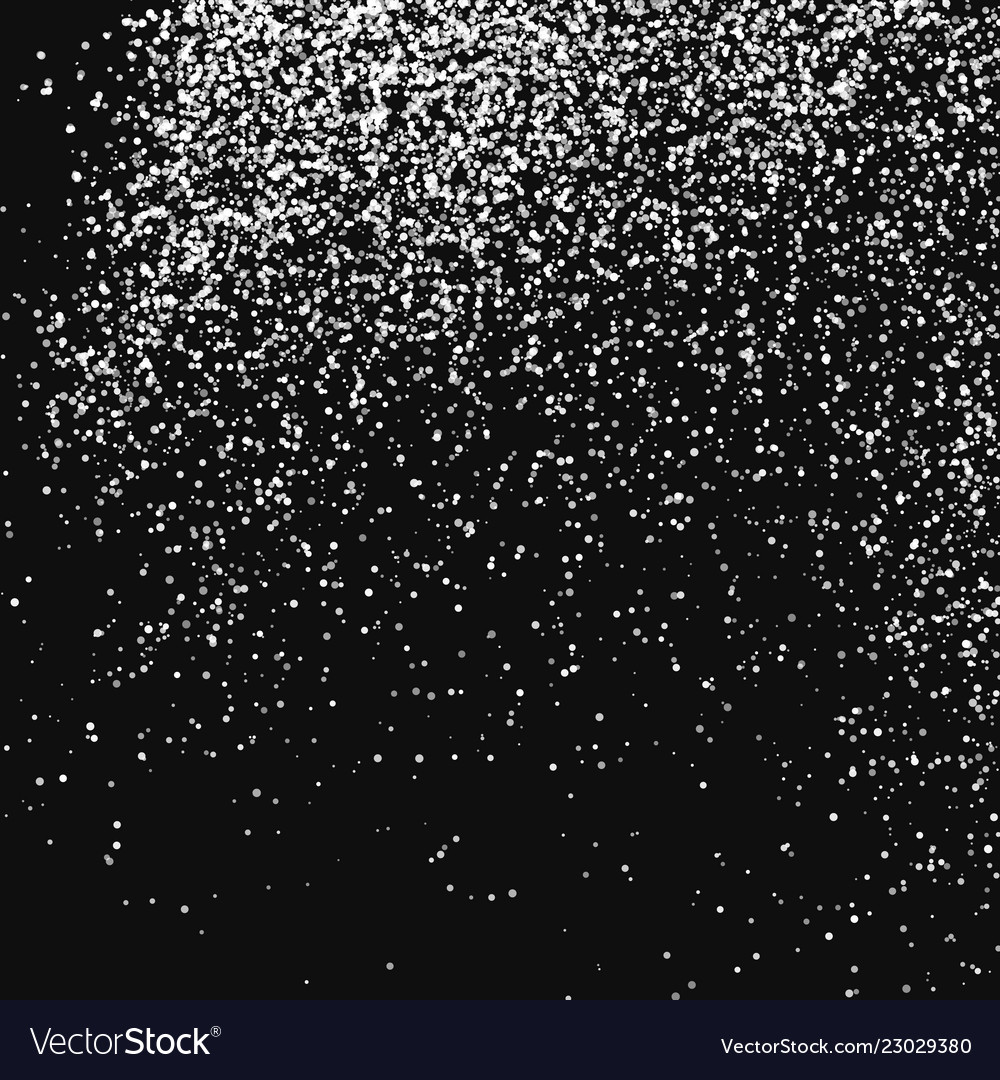 White abstract particles on black background Vector Image