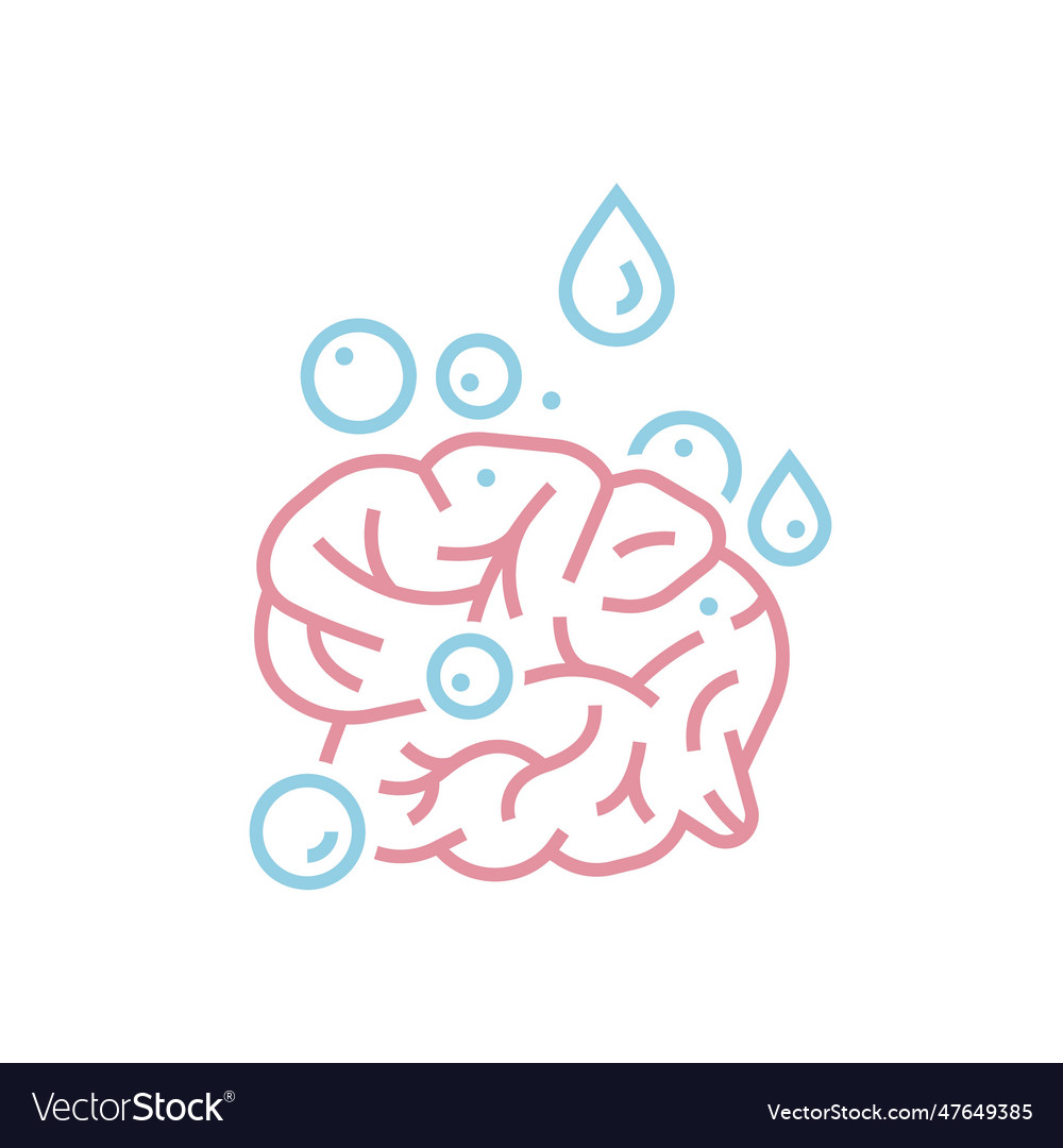 Brain washing icon pictogram editable