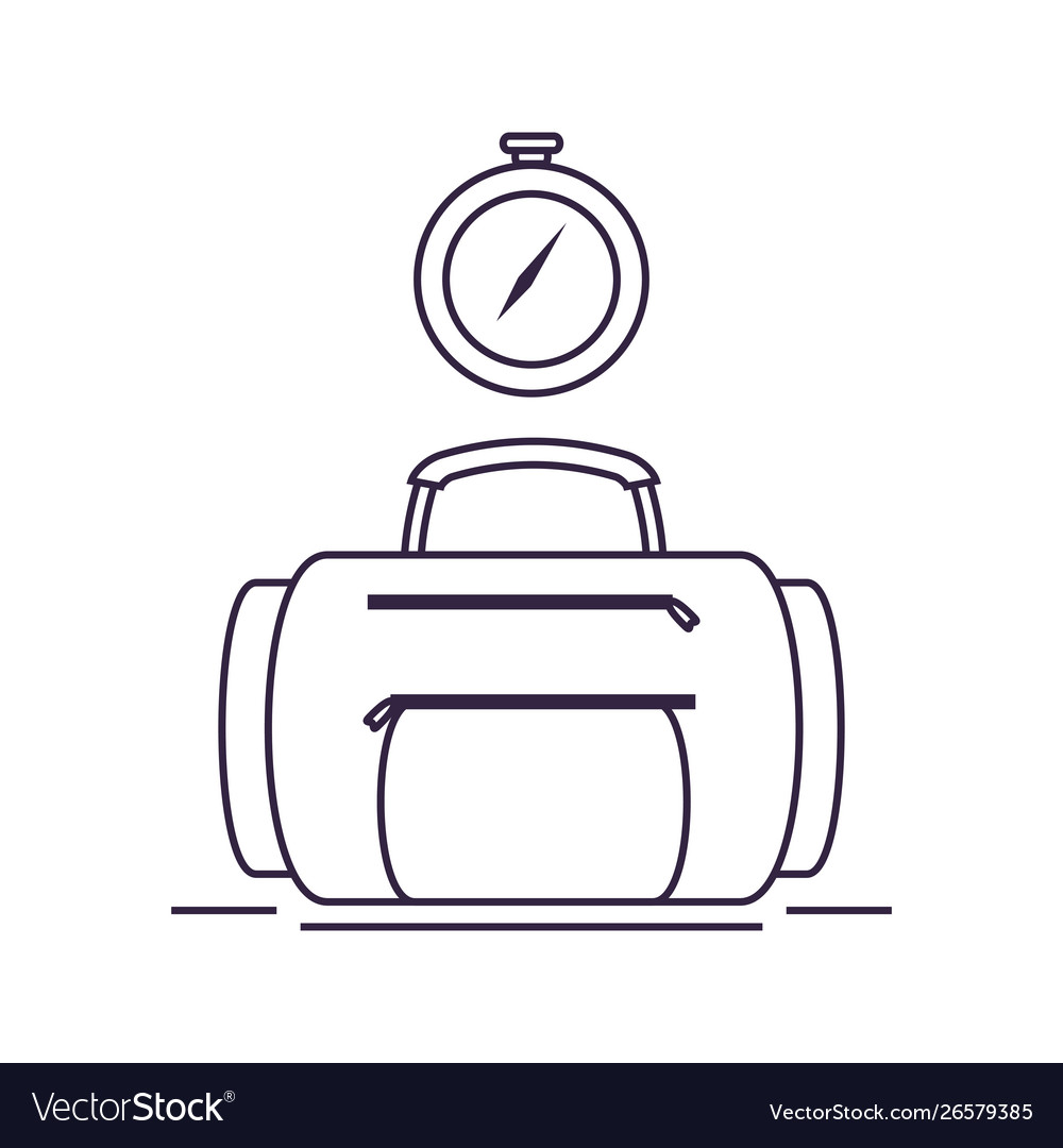 Compass guide device with suitcase