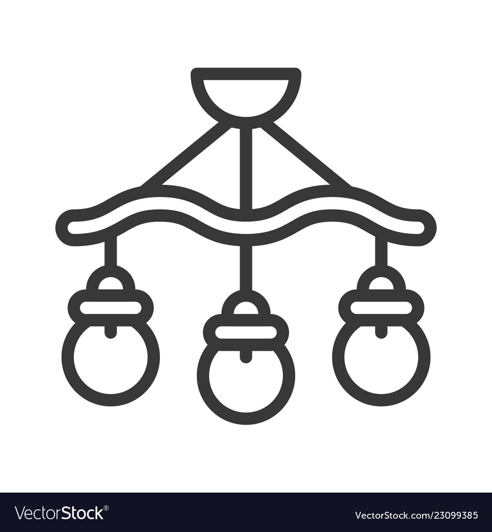 Lamp Icon Set - Line Style