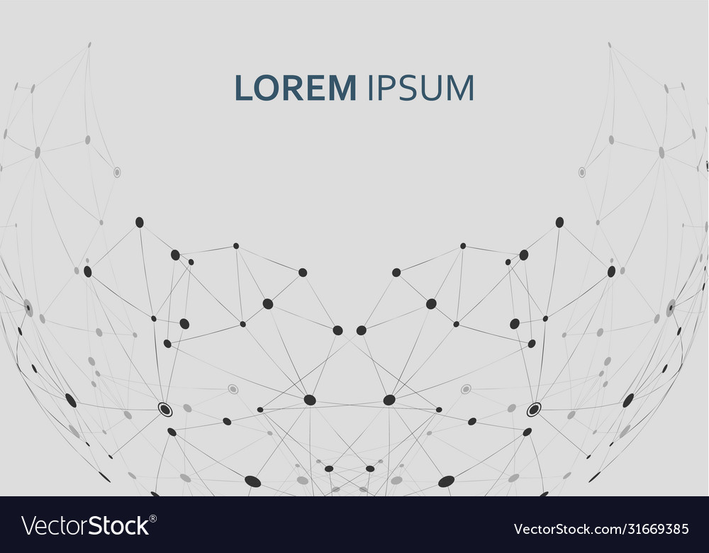 Network abstract background with connected