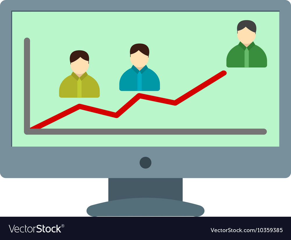 Online graph Royalty Free Vector Image - VectorStock