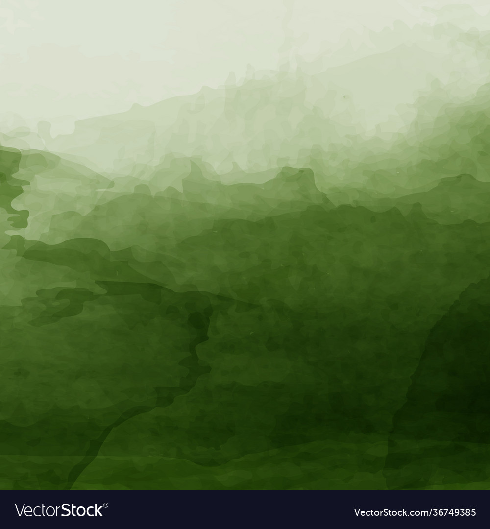 Panoramatextur realistisch grüner Aquarell vector image Panoramatextur realistisch grüner Aquarell