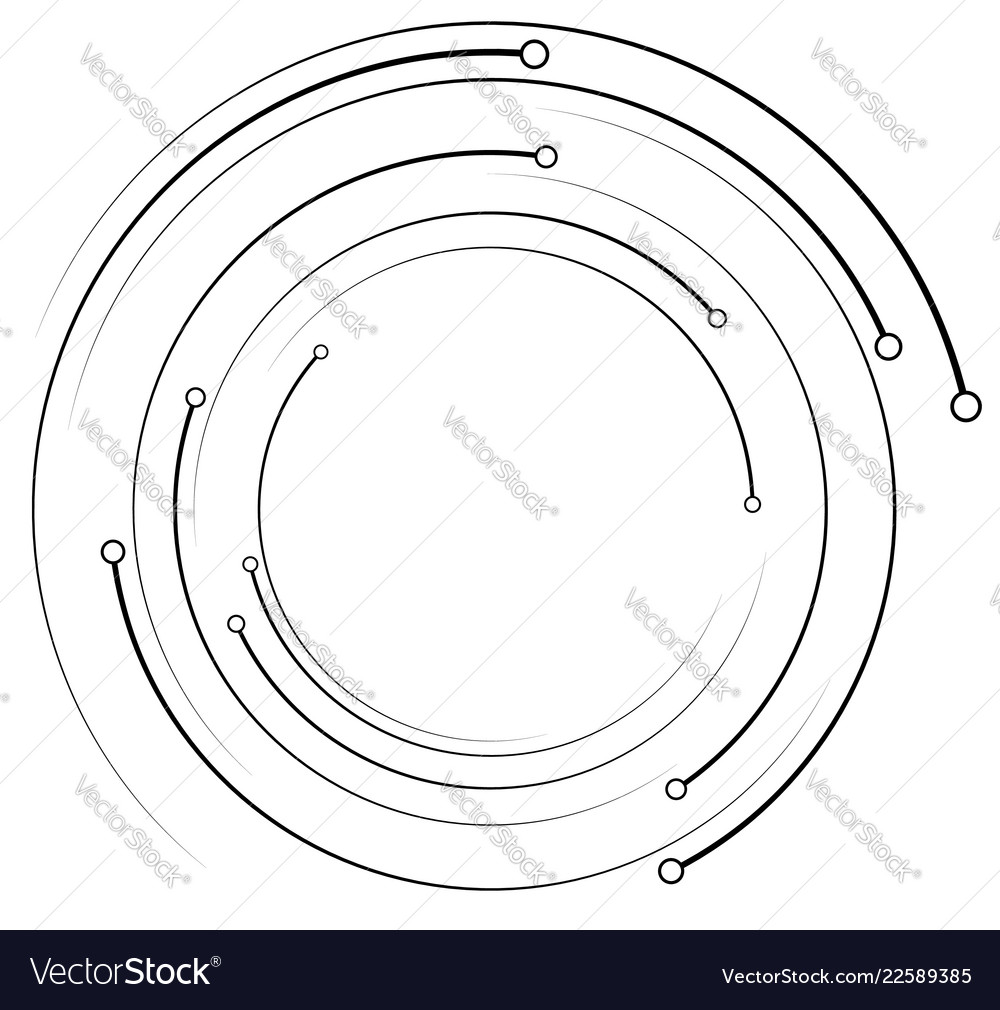 Rotating Concentric Circles with Dots