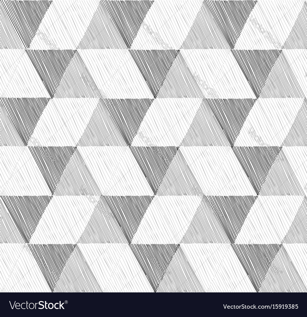 Seamless geometric pattern set in retro style