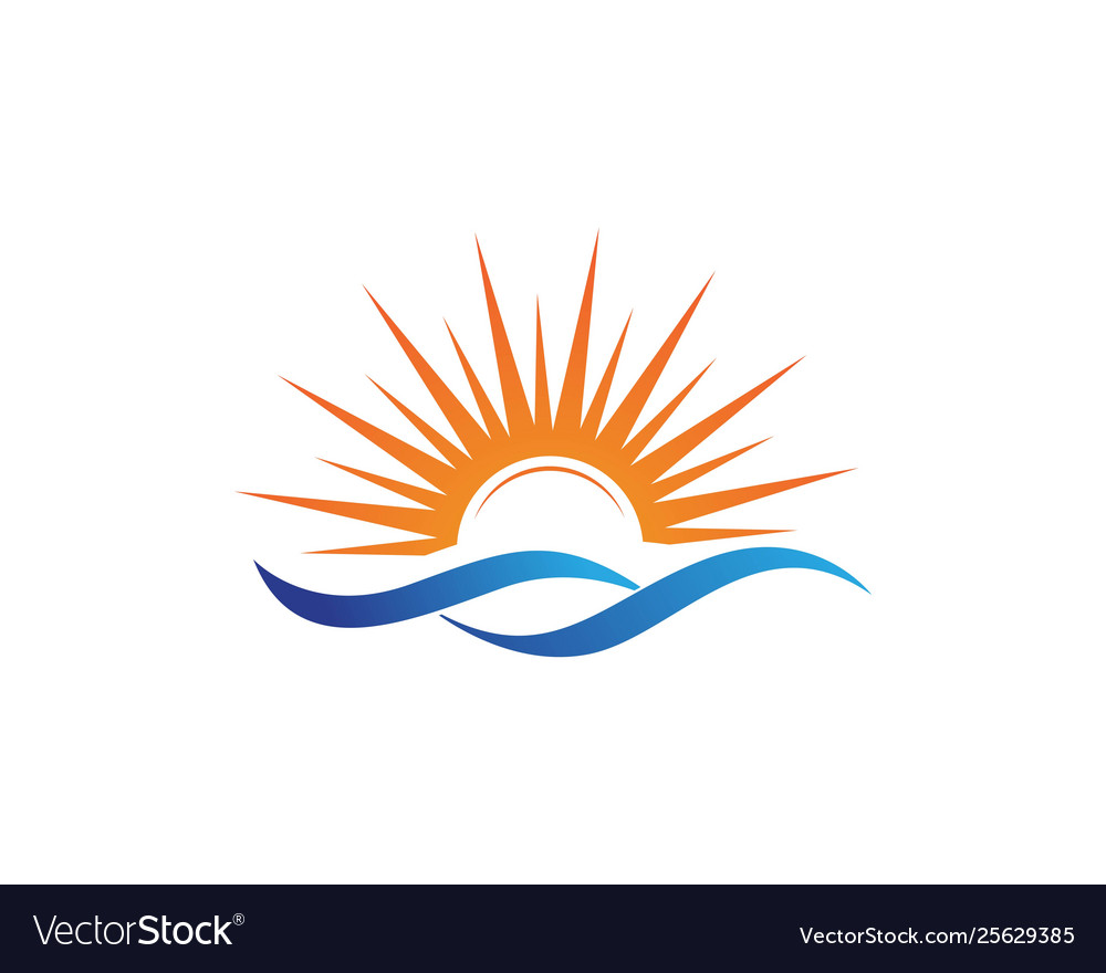 Premium Vector  Sunshine logo design concept template vector