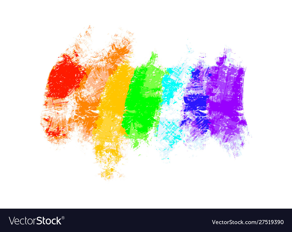 Abstract brush strokes paint with texture in Vector Image