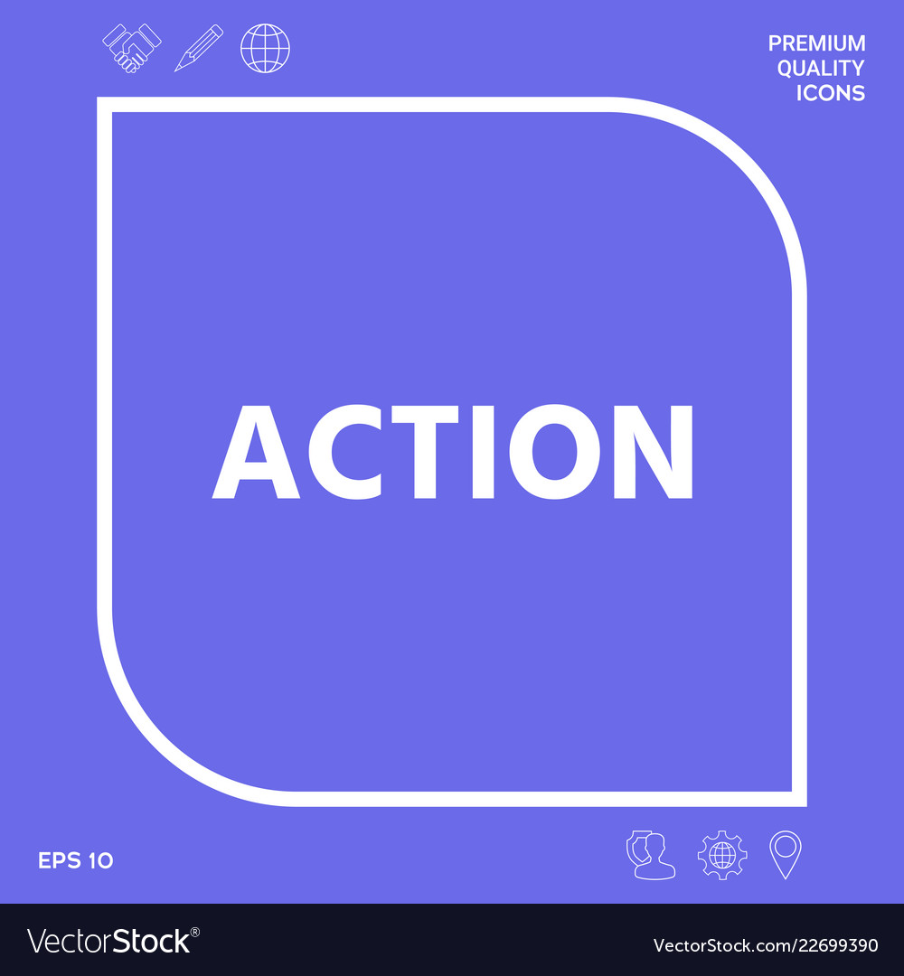 Action button symbol graphic elements