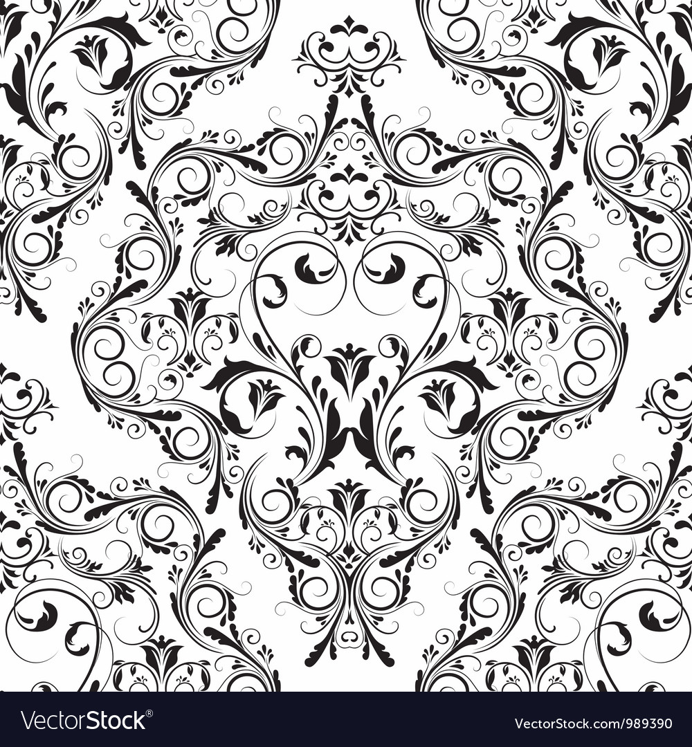 Damask seamless pattern