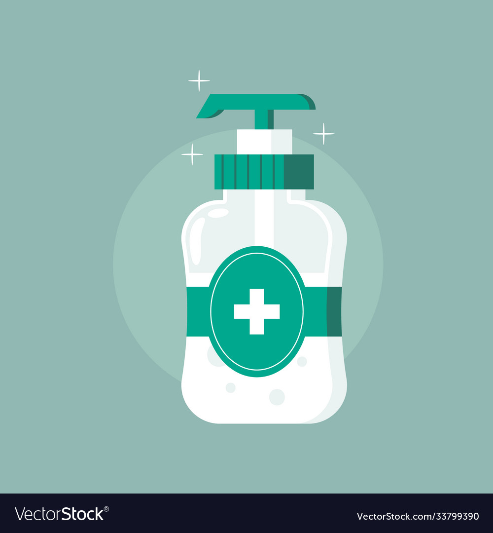 Hand sanitizer design object medical objects