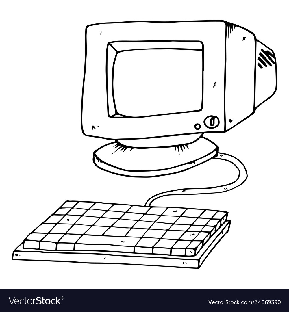 Retro CRT Computer Monitor
