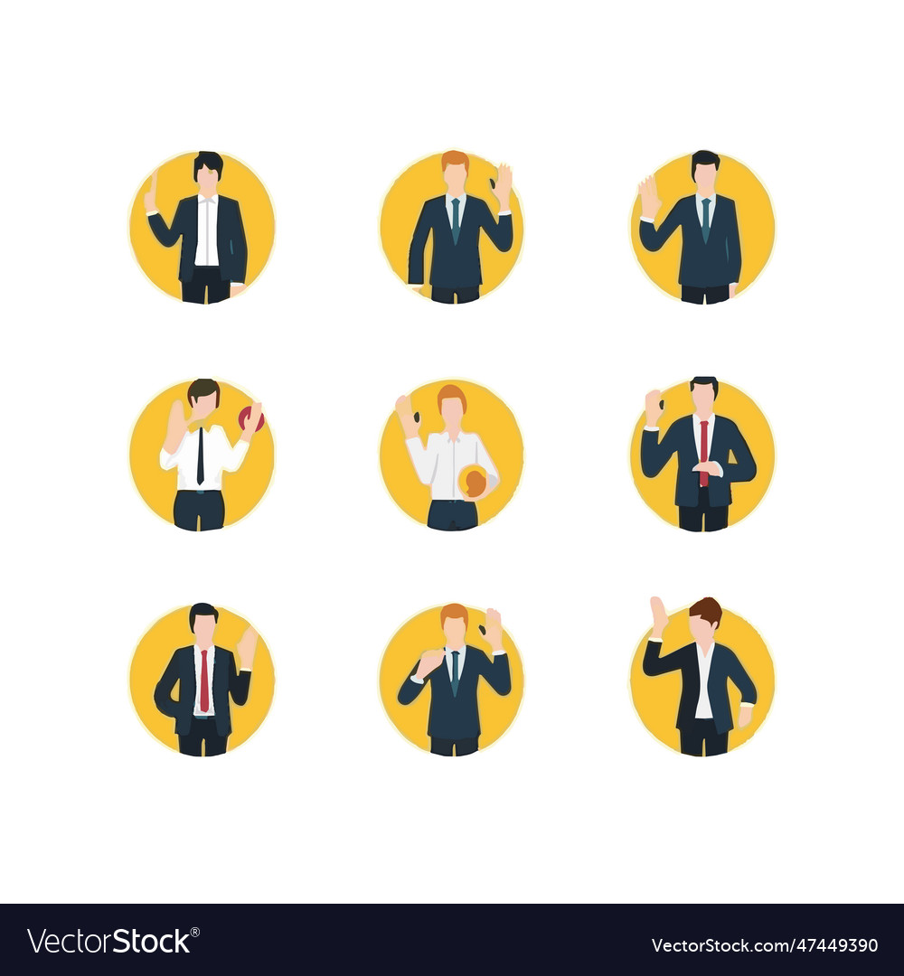 Set of hands showing different gestures palm Vector Image Set of hands showing different gestures palm