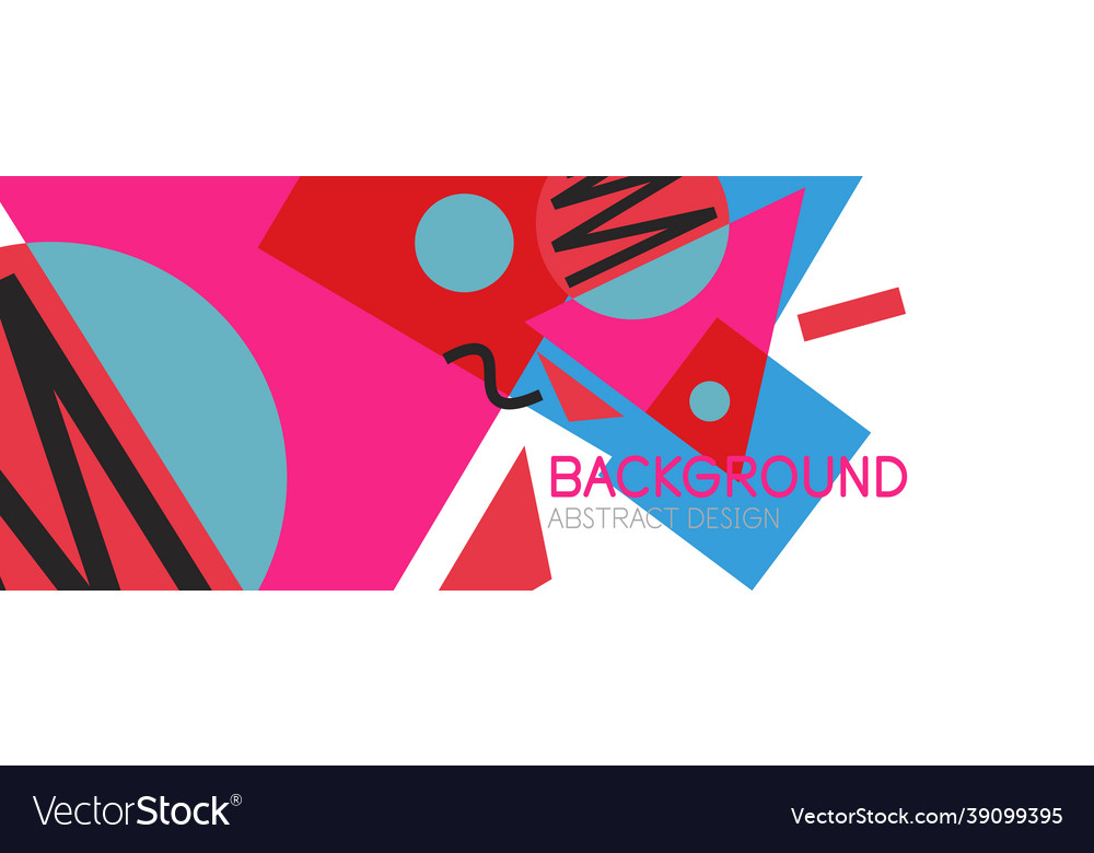 Abstract background blocks lines triangles vector image Abstract background blocks lines triangles
