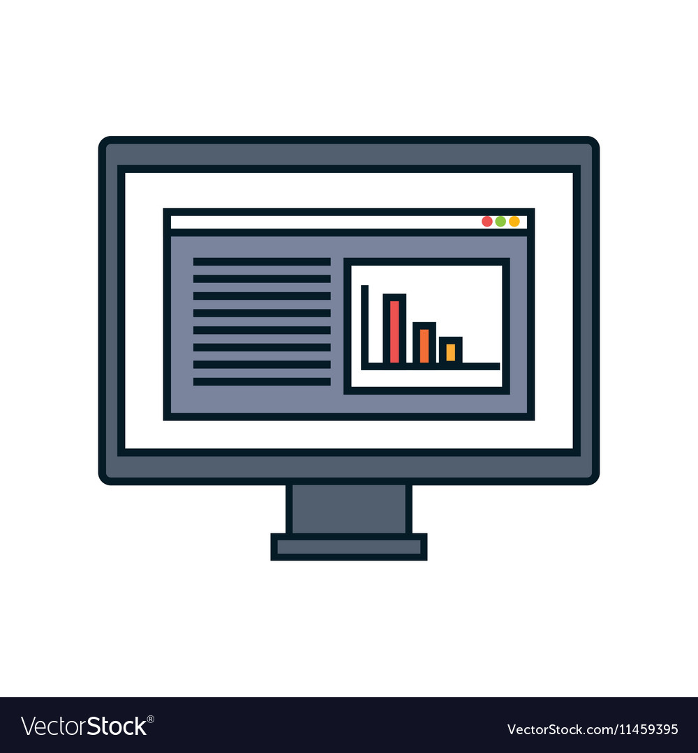 Computer desktop display isolated icon