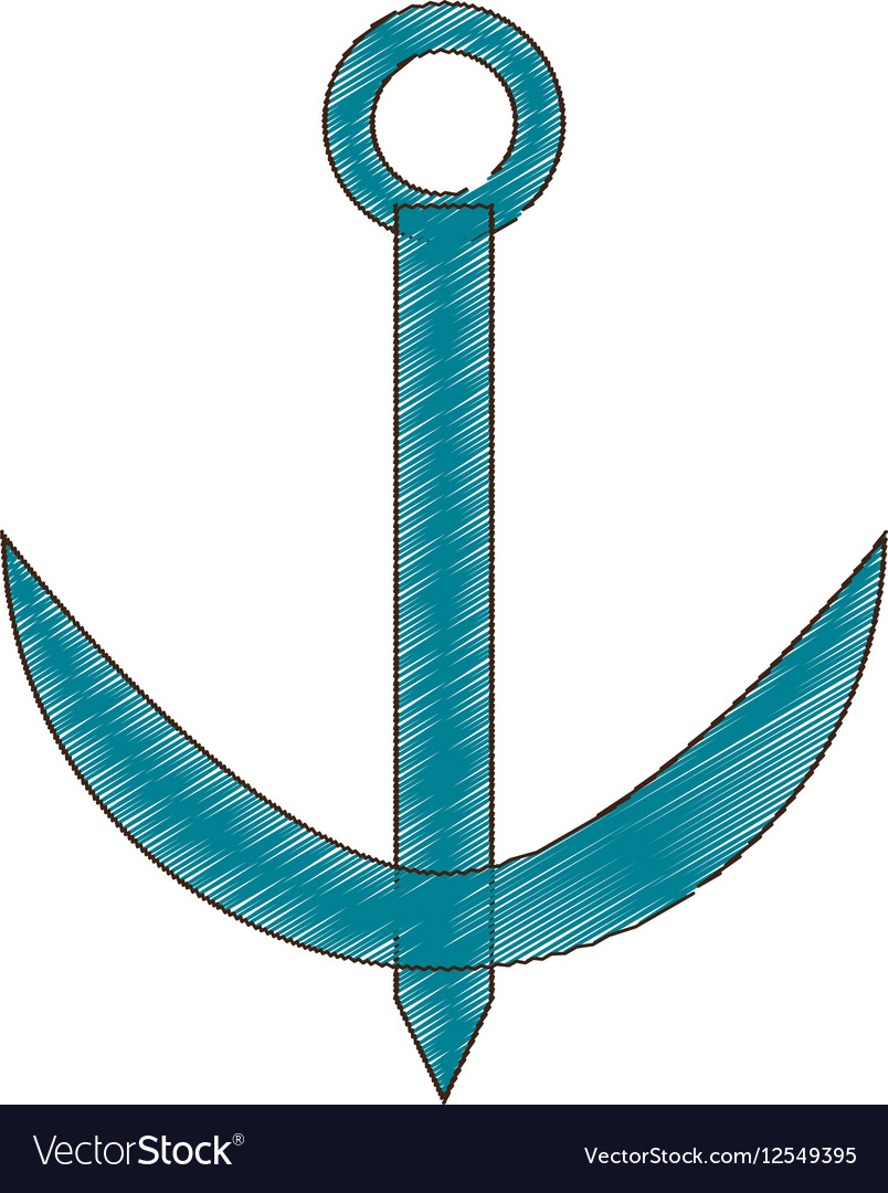 Drawing anchor nautical travel maritime