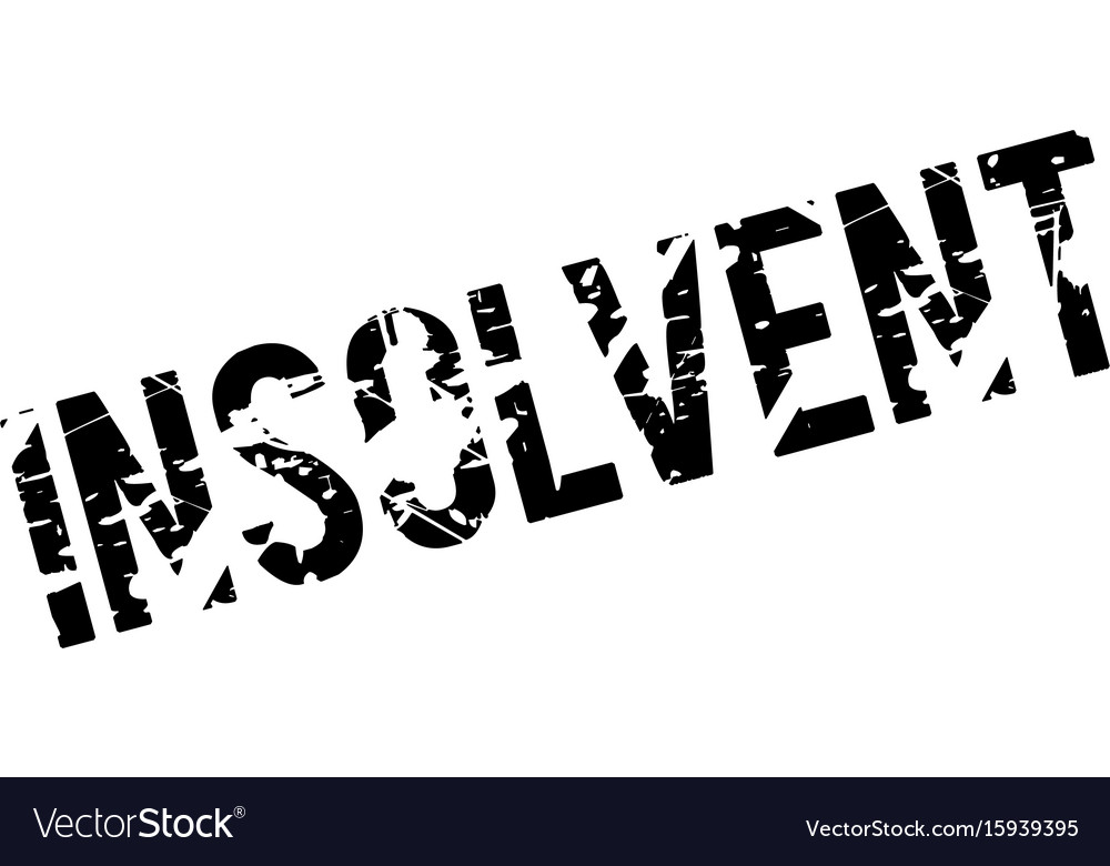 Insolvent rubber stamp