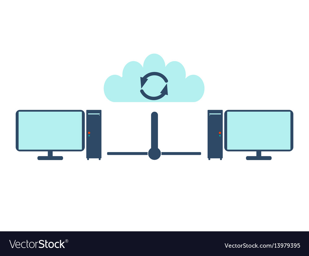 Network icon flat