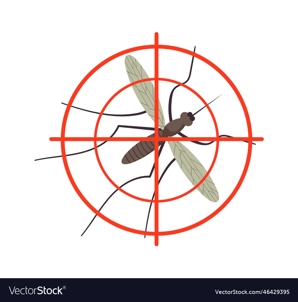 Neutralize Mosquito Insect Royalty Free Vector Image