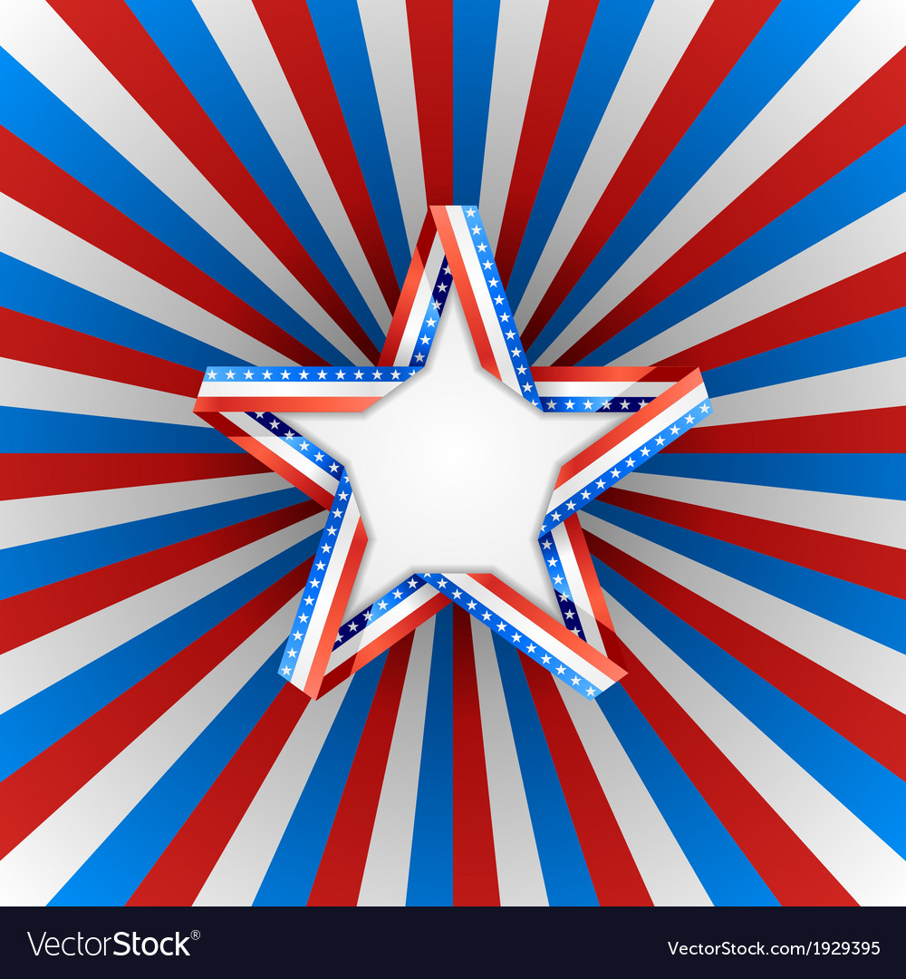 Patriotic star Royalty Free Vector Image - VectorStock