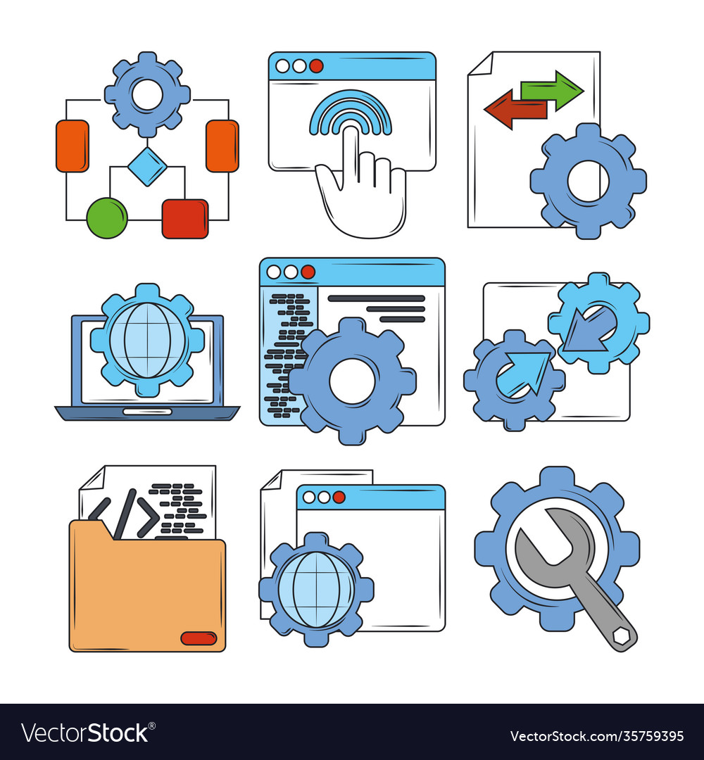 Web development digital software coding setting