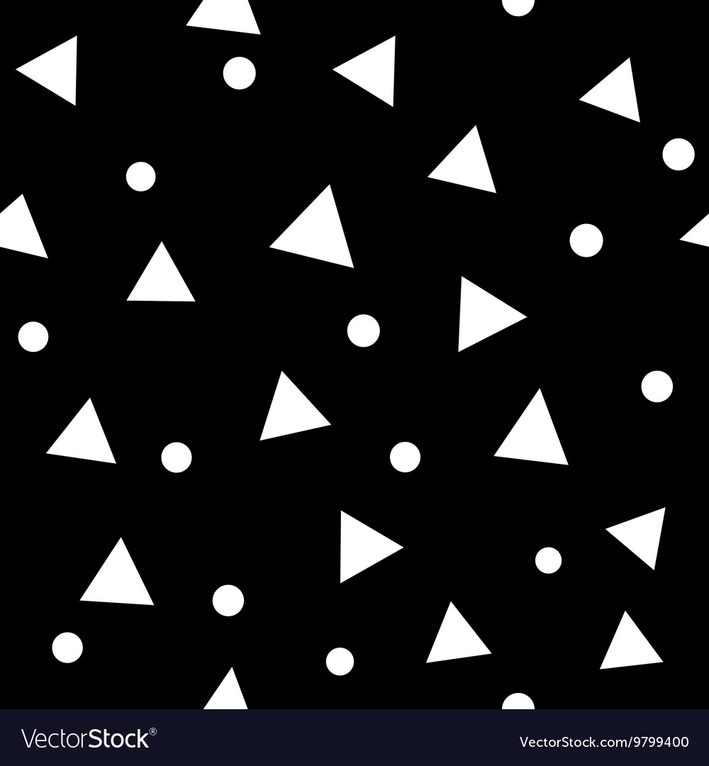 Circle and triangle seamless pattern