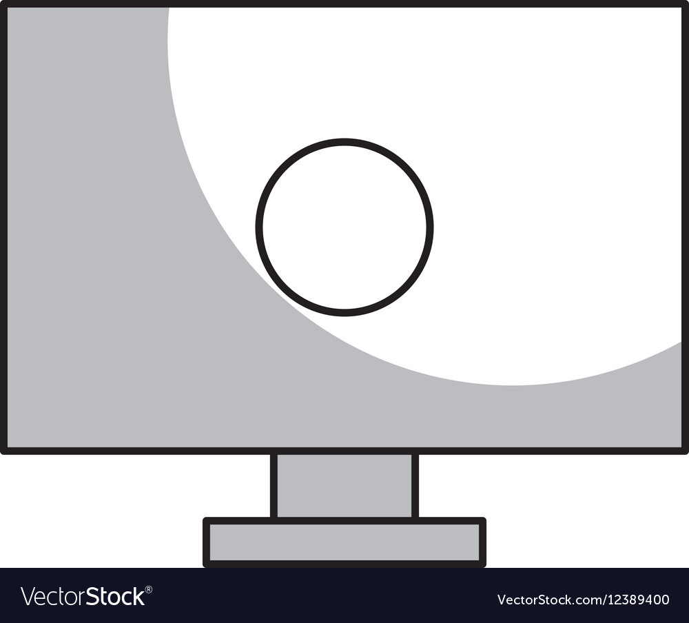 Computer desktop isolated icon