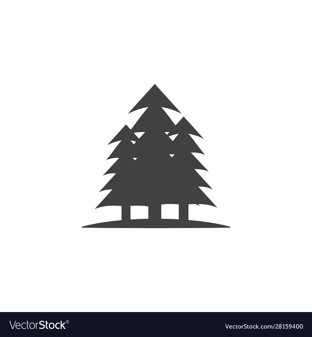 Elegant Pine Tree Icon