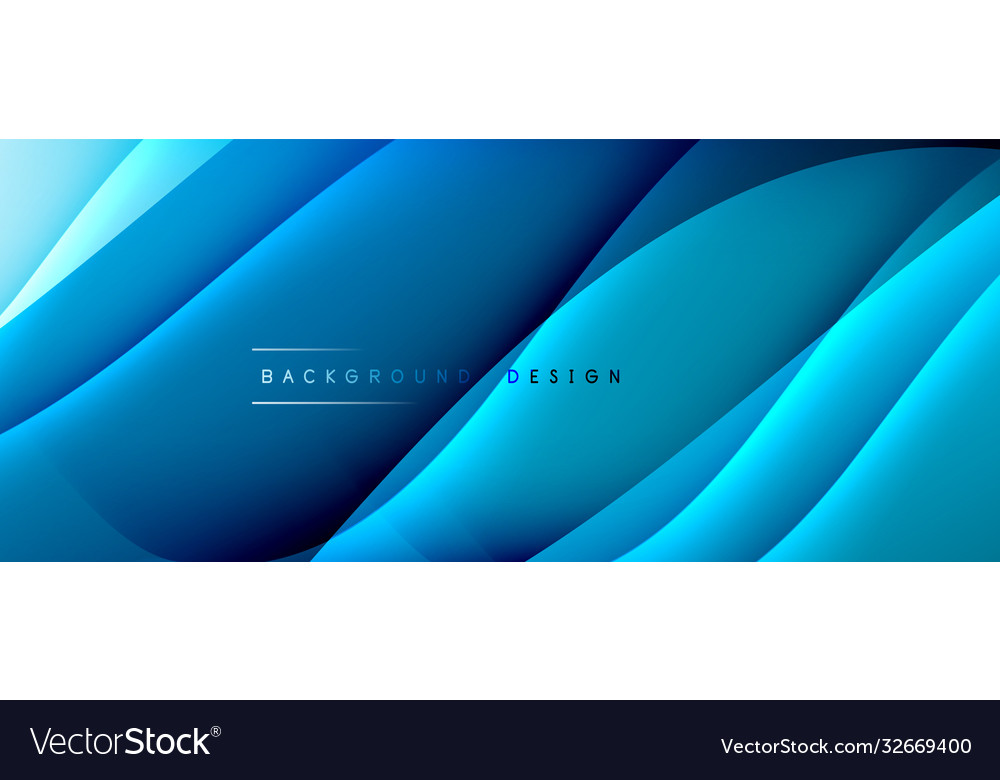 Fluid gradient waves with shadow lines and glowing Vector Image Fluid gradient waves with shadow lines and glowing