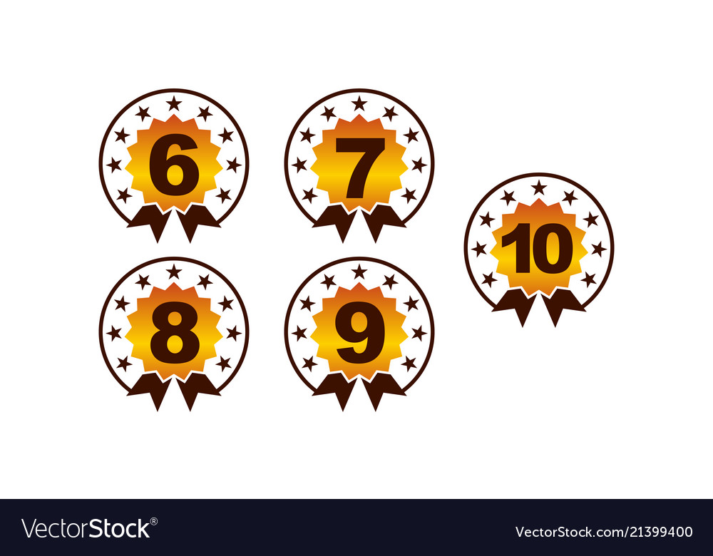 Number template set