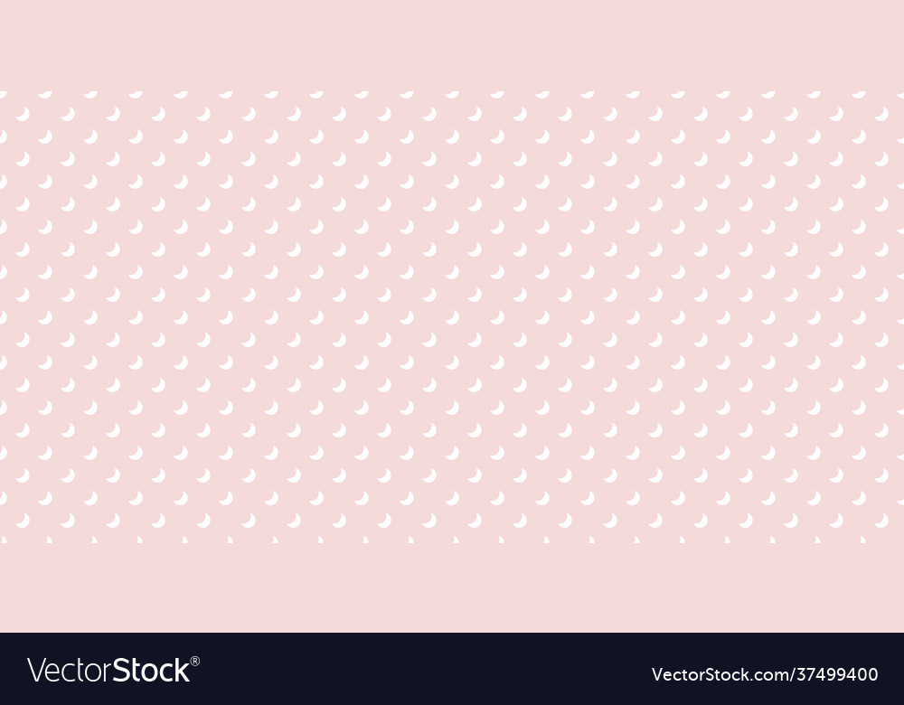 Rosa und weißer Mond nahtlose Wiederholungsmuster vector image Rosa und weißer Mond nahtlose Wiederholungsmuster
